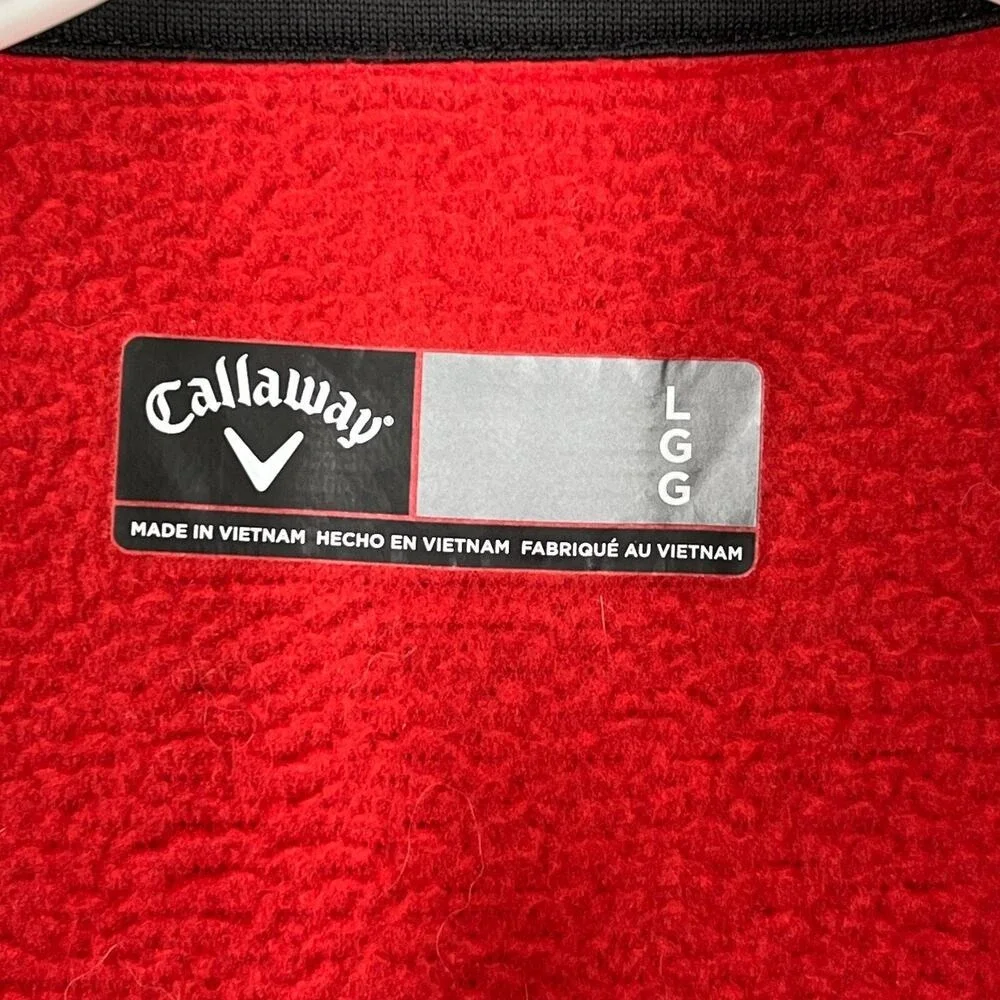 Callaway Quarter Zip Sweater Mens L Casual Modern Elevated Minimal Golf Everyday